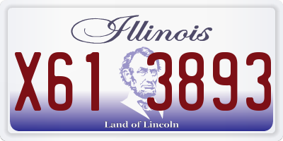 IL license plate X613893