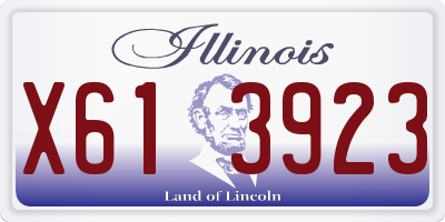 IL license plate X613923