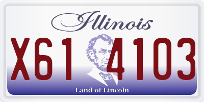 IL license plate X614103