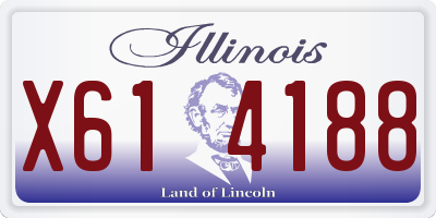 IL license plate X614188