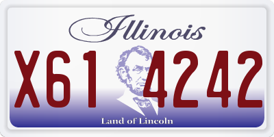 IL license plate X614242