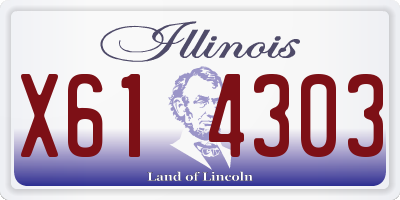 IL license plate X614303