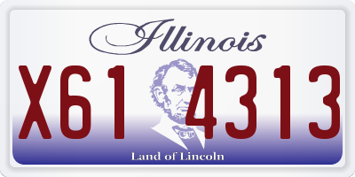 IL license plate X614313