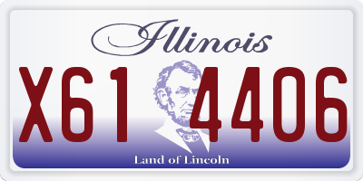 IL license plate X614406