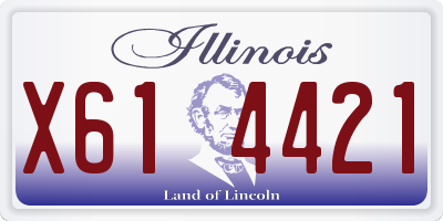 IL license plate X614421