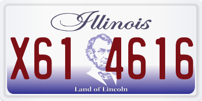 IL license plate X614616