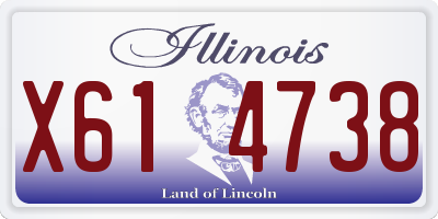 IL license plate X614738
