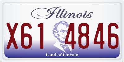 IL license plate X614846
