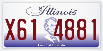 IL license plate X614881