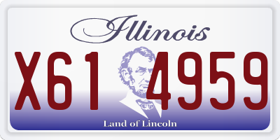 IL license plate X614959
