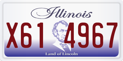 IL license plate X614967