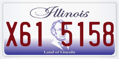 IL license plate X615158