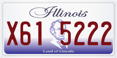 IL license plate X615222