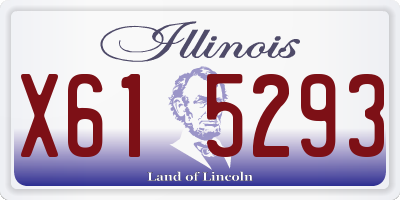 IL license plate X615293