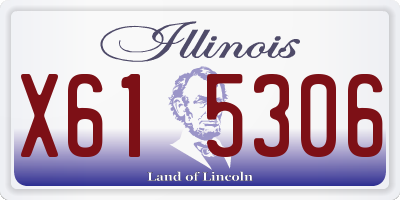 IL license plate X615306