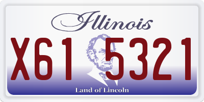 IL license plate X615321