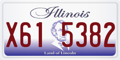 IL license plate X615382