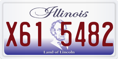 IL license plate X615482