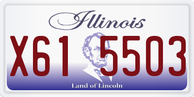 IL license plate X615503