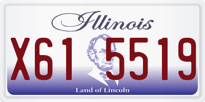 IL license plate X615519