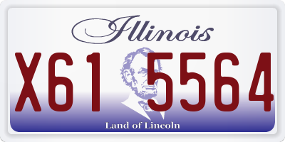 IL license plate X615564