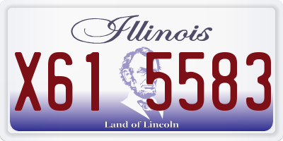 IL license plate X615583