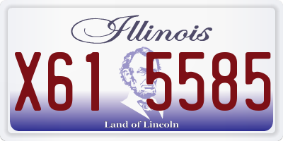 IL license plate X615585