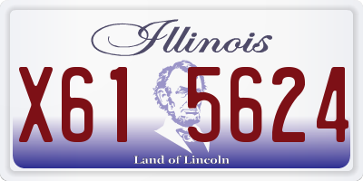IL license plate X615624