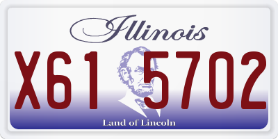 IL license plate X615702