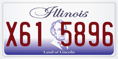 IL license plate X615896