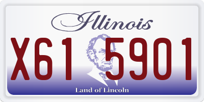 IL license plate X615901