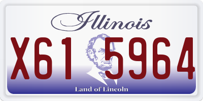 IL license plate X615964