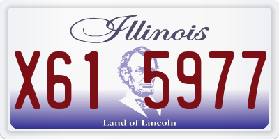 IL license plate X615977