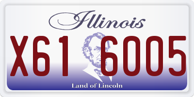 IL license plate X616005