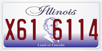 IL license plate X616114