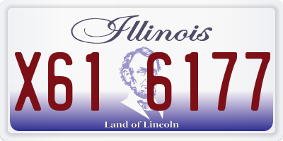 IL license plate X616177