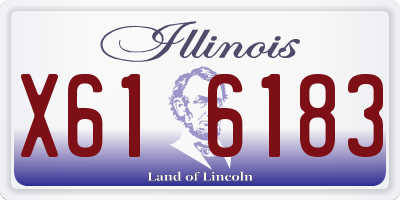 IL license plate X616183