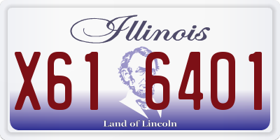 IL license plate X616401