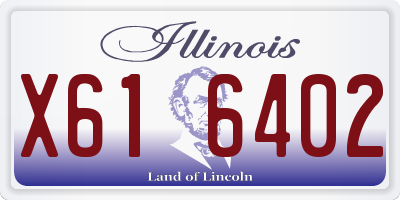 IL license plate X616402