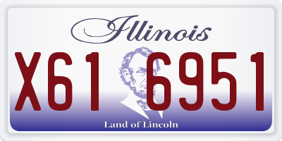 IL license plate X616951