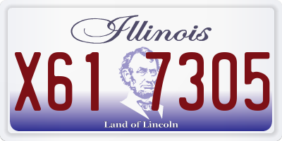 IL license plate X617305