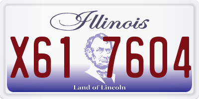 IL license plate X617604