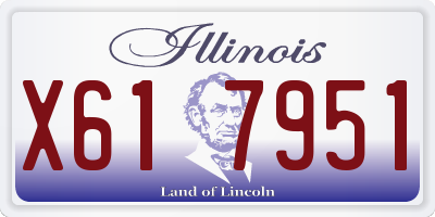 IL license plate X617951