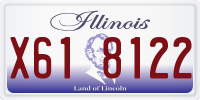 IL license plate X618122