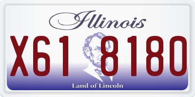 IL license plate X618180