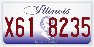 IL license plate X618235