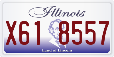 IL license plate X618557
