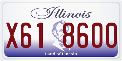 IL license plate X618600