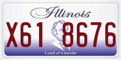 IL license plate X618676