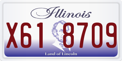 IL license plate X618709